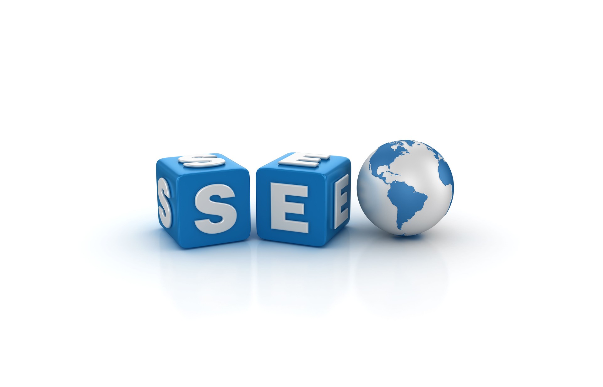 Seo Buzzword Cubes - 3D Rendering